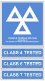 2b - MOT & Class 4, 5  & 7 Tested - 4 sign pk
