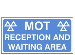 2b - MOT Reception & Waiting Area sign