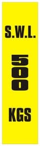 2b - SWL 500 KGS (V) label