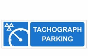 2c - H/Duty Tachograph Parking sign
