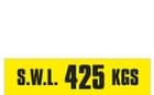 2d - SWL 425 KGS (H) label
