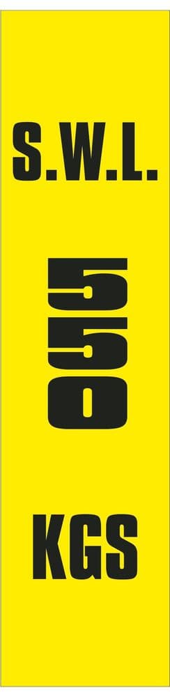 2d - SWL 550 KGS V label
