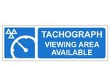 2e - H/Duty Tachograph Viewing Area Available sign