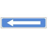 2e - MOT Directional Arrow sign