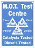 2e - MOT Test Centre sign