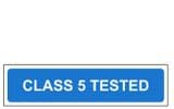 2f - H/duty Class 5 Tested sign