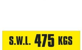 2f - SWL 475 KGS (H) label