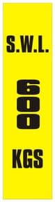 2f - SWL 600 KGS (V) label
