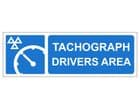 2g - H/Duty Tachograph Drivers Area  sign