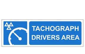 2g - H/Duty Tachograph Drivers Area  sign