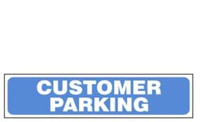 2g - MOT Customer Parking sign