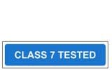 2h - H/duty Class 7 Tested sign