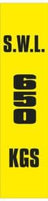2h - SWL 650 KGS (V) label