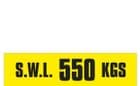 2i- SWL 550 KGS (H) label