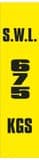 2i - SWL 675 KGS (V) label