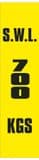 2j - SWL 700 KGS (V) label