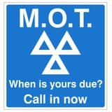 2k - H/duty MOT When Is Yours Due sign