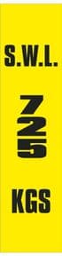 2k - SWL 725 KGS (V) label