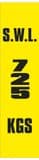 2k - SWL 725 KGS (V) label
