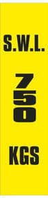 2l - SWL 750 KGS (V) label
