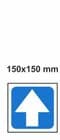 2n - H/duty 15x15 cm Directional Arrow Up sign