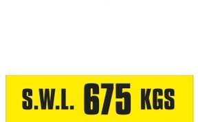 2n - SWL 675 KGS (H) label