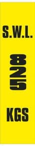 2o - SWL 825 KGS (V) label