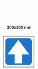 2p - H/duty 20x20 cm Directional Arrow Up sign