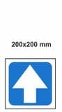2p - H/duty 20x20 cm Directional Arrow Up sign