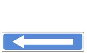 2p - MOT Directional Arrow sign