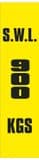 2r - SWL 900 KGS (V) label