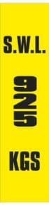 2s - SWL 925 KGS (V) label
