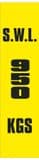 2t - SWL 950 KGS (V) label