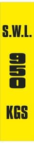 2t - SWL 950 KGS (V) label