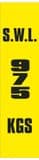 2u - SWL 975 KGS (V) label