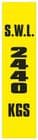 2y - SWL 2440 KGS (V) label