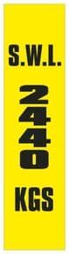 2y - SWL 2440 KGS (V) label