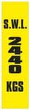 2y - SWL 2440 KGS (V) label