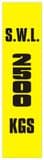 2z - SWL 2500 KGS (V) label