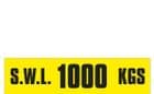 3a - SWL 1000 KGS (H) label