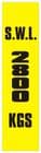 3a - SWL 2800 KGS (V) label