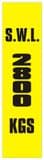 3a - SWL 2800 KGS (V) label