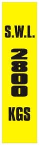 3a - SWL 2800 KGS (V) label