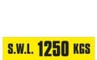 3b - SWL 1250 KGS (H) label