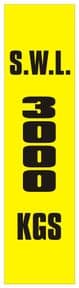 3b - SWL 3000 KGS (V) label