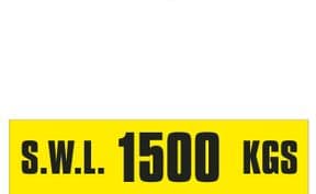 3c - SWL 1500 KGS (H) label