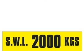 3d - SWL 2000 KGS (H) label