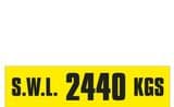 3e - SWL 2440 KGS (H) label