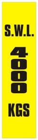 3e - SWL 4000 KGS (V) label