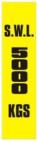 3g - SWL 5000 KGS (V) label